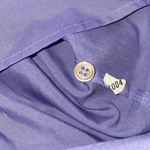 Ellen B vintage lilac lavender purple sleeveless causal button neck blouse top - Picture 7 of 8